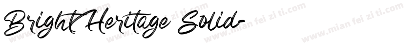 Bright Heritage Solid字体转换
